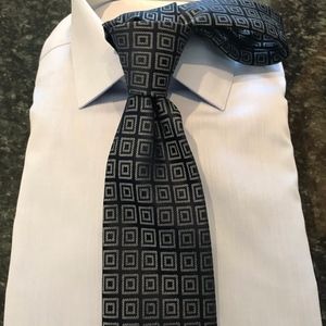 Blue and Green Pattern Calvin Klein Tie